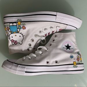 NWOT Hello Kitty Converse Hi Top SneakerPink/White